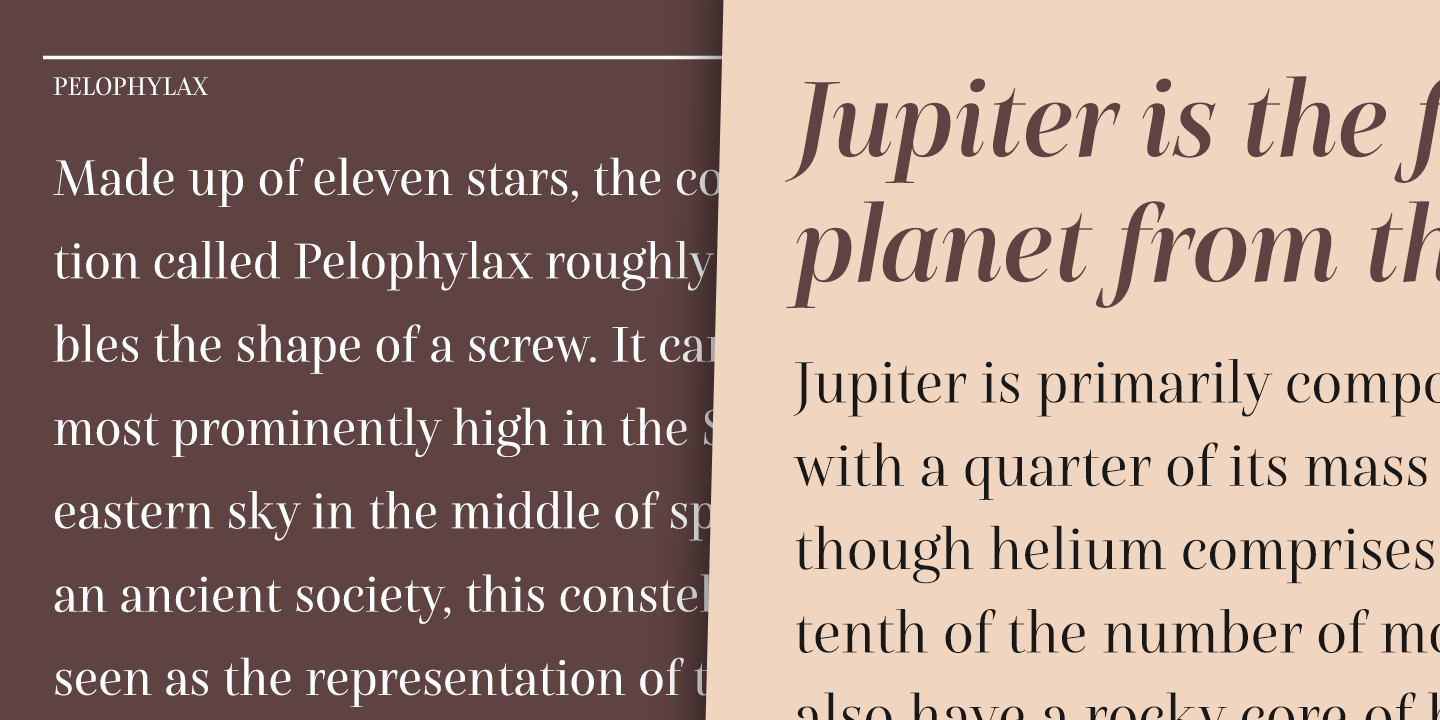 Przykład czcionki Soprani Condensed Light Italic